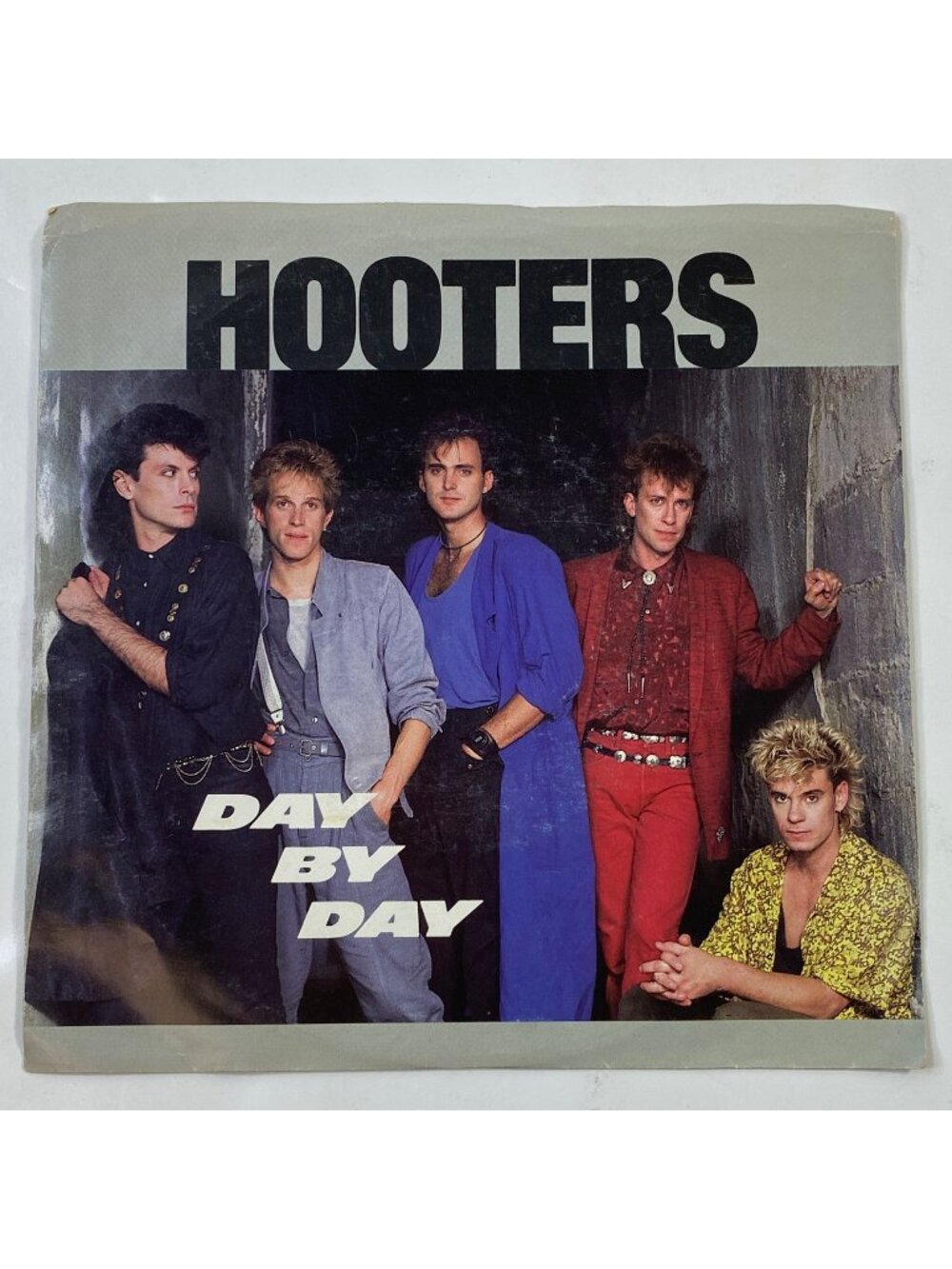 Vintage Hooters Rock Band Day By Day 45 RPM Vinyl Record 1985 Columbia Music